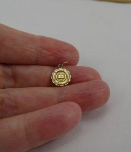 Central Michigan University Mt. Pleasant School Seal, Gold-plated Charm 3/8" - Picture 1 of 9