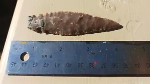 Experimental Archaeology Flint Knapped Arrowheads, Atlatl Point used on hunts - Picture 1 of 10