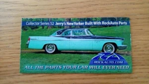 ROCKAUTO ROCK AUTO Collector Series 52 Car Magnet CHRYSLER NEW YORKER - Picture 1 of 1