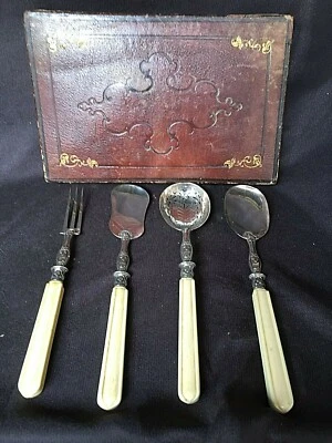 service mignardise bonbon desert argent massif minerve art deco nouveau  - Photo 1/4