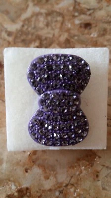 Anillo pajarita swarovski púrpura Foto 1 de 4