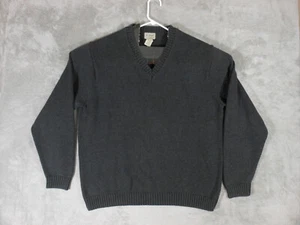 LL Bean Suéter Pullover Hombres XL Manga Larga Cuello en V Gris Informal Exterior - Imagen 1 de 14