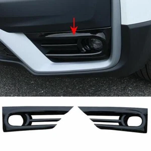 Black Front Fog Light Bumper Lamp Cover Trim For 2020 2021 2022 Honda CR-V CRV - Picture 1 of 6