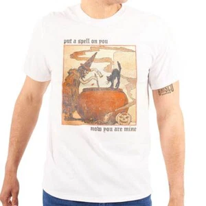 Vintage Halloween with Put A Spell On You Womens or Mens Crewneck T Shirt Tee - Picture 1 of 7