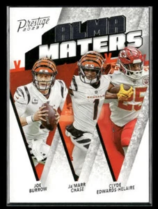 Panini Prestige 2023 #AM-14 Clyde Edwards-Helaire / Ja'Marr Chase / Joe Burrow - Imagen 1 de 2