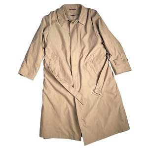 Stanley Blacker Thermolite Trench Coat Belted Removable Quilted Lining Beige 42 - Picture 1 of 19