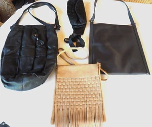 Shabby 4 Stück Taschen Unisex Leder Contempo u.a. Beuteltasche Hippitasche#496G4 - Bild 1 von 24