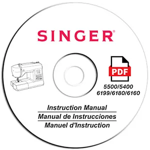 Singer 6180 Sewing Machine-Complete Owners Instruction Operation User Manual-CD - Picture 1 of 7