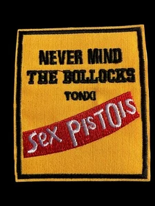 3” X 3.5” The Sex Pistols Embroidered Patch Iron/Sew-on Yellow NEW Punk Rock - Picture 1 of 2