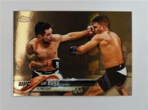 2018 Topps UFC Chrome Base #10 Ray Borg - Flyweight
