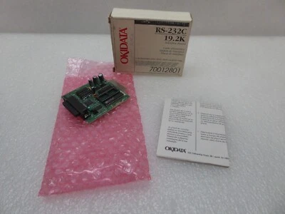 NEW OKIDATA OKI MICROLINE RS-232C SERIAL 19.2K INTERFACE BOARD CARD 70012801 - Image 1 of 4