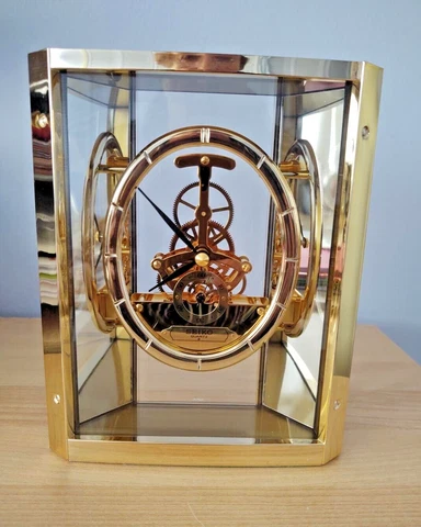 Vintage Seiko Quartz Skeleton Mantle Desk Table Clock QAW110 G FOR PARTS /REPAIR Cover