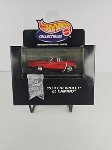 Hot Wheels Collectibles Black Box 1959 Chevrolet El Camino Red W/case (B236) - Picture 1 of 5