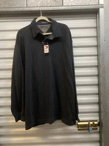 NUEVO CON ETIQUETAS Tommy Hilfiger Hombre Manga Larga Negro LS 2XL RN77806 - Imagen 1 de 10