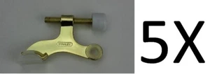 5X Stanley 81-9110 (SP7090) Hinge Pin Doorstops Bright Brass - Picture 1 of 1