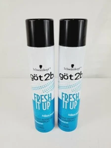 2 Cans Schwarzkopf Got2b Fresh it up Instant Refresh Dry Shampoo Free Shipping - Picture 1 of 3