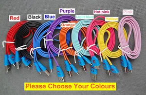 Flat USB Data Charger Cable 1M Smiling Face For Samsung Galaxy Note 3 III N9000 - Picture 1 of 7