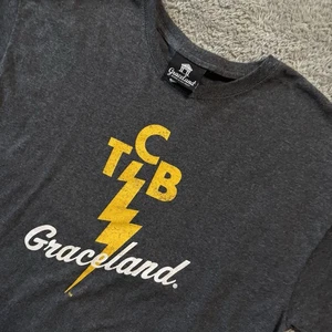 Camiseta Graceland Elvis Presley TCB Cuello Redondo Talla XL Gris Oscuro - Imagen 1 de 6