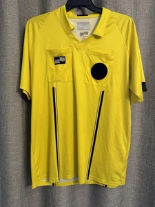 Official Sports US Soccer Federation Referee Shirt Short Sleeve Yellow Sz XL - Picture 1 of 9
