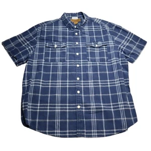 Camicia Outfitters Clear Water uomo XL blu manica corta con bottoni casual - Foto 1 di 12