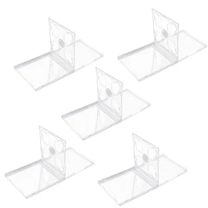 5 Pcs CD Jewel Case Dual Clear Holder Double Disc Cases for Compact Discs - Afbeelding 1 van 12