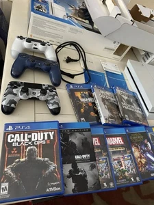 PS4 Bundle Console With 12 Games 500 GB System Destiny Edition White (COD, LEGO) - Picture 1 of 8