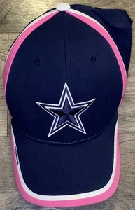 Dallas Cowboys NFL Reebok On Field Breast Cancer Awareness Hat Pink/Blue Wh OSFA - Picture 1 of 18