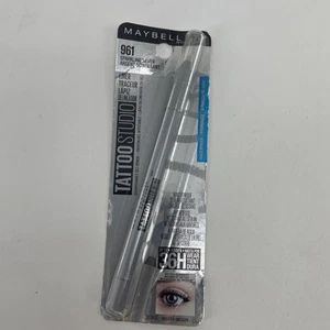 Maybelline Tattoo Studio Gel Pencil Eyeliner Sealed 961 - Sparkling Silver New - Picture 1 of 6