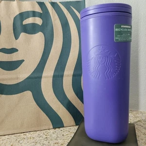 Starbucks 2025 Purple 100% Recycled Plastic Triangle Tumbler 16 Fl Oz - Bild 1 von 7