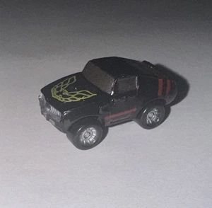 1989 Micro Machines Galoob Vintage Car 1973 Pontiac Fire Bird Trans Am Black Red - Picture 1 of 8