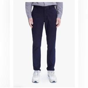 Men's A.P.C. CHINO PANTS CLASSIQUE DARK-NAVY 100% COTTON COZBA Size S 32 Waist - Picture 1 of 7