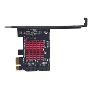 Pci-Express 2 Ports Card 6Gbps Jmb582 Adaptateur pour HDD SSD Ordinateurs - Photo 1/5