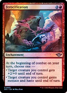 Ferocification 0123 Foil Outlaws of Thunder Junction MTG Uncommon - Picture 1 of 1