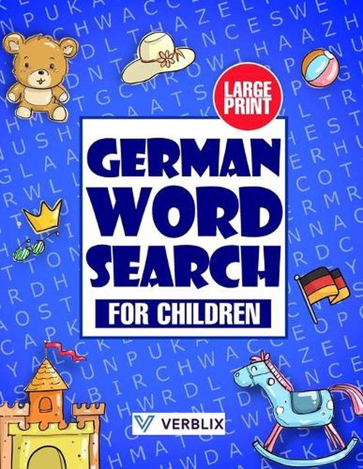 German Word Search for Children: Large Print German Activity Book with Word Sear - Image 1 of 1