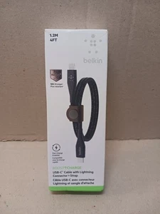 Belkin Boost Charge 1.2M 60W Câble USB C vers C avec Sangle Noir - F8J241ds04-BLK - Photo 1 sur 1