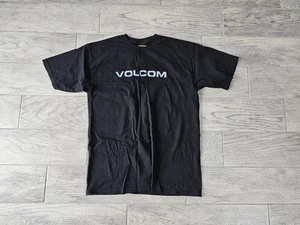 Camiseta para hombre Volcom talla grande negra manga corta 100 % algodón - Imagen 1 de 9
