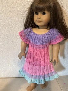 Handgestrickt lila, Rosatöne, grün für American Girl Puppe / jede 18" Puppe - Bild 1 von 5