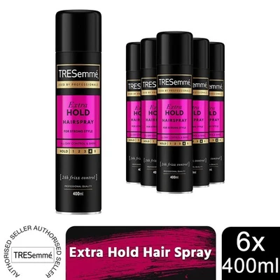 TRESemme 24 Hour Frizz Control Hair Spray, Extra Hold, 6 Pack, 400ml - Image 1 of 4