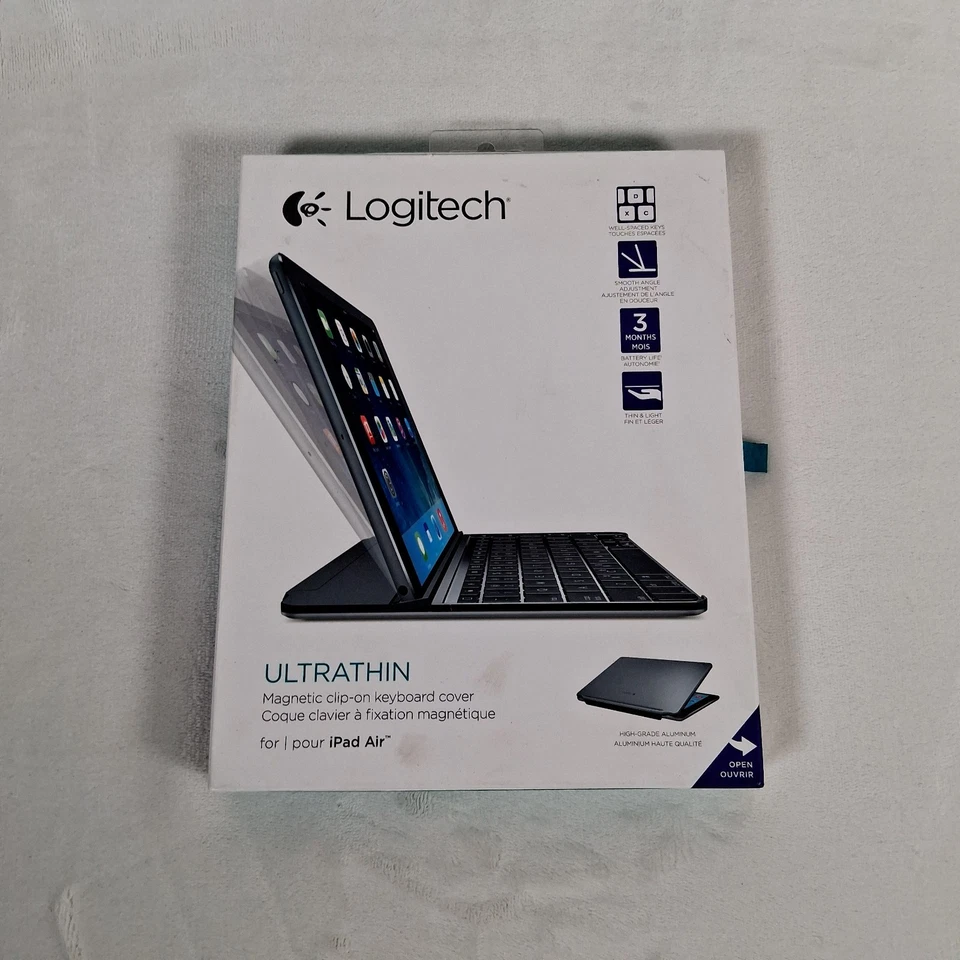 Cubierta de teclado con clip magnético ultrafino Logitech para iPad Air Foto 1 de 4