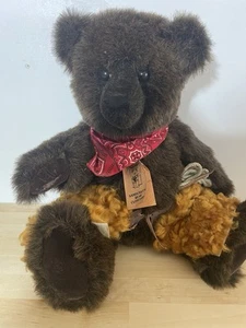 Kathy Sandusky Bear Cupboard 18" with Chaps and Lasso Mohair DARLING!! - Picture 1 of 10