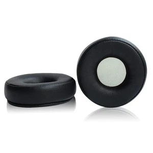 2-pack Leather Headphone Sponge Covers for Jabra Revo Wireless - Black / Gray - Bild 1 von 6