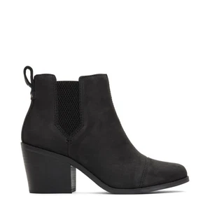 Toms Everly schwarze Lederstiefelette mit Absatz Größe 9,5 - Bild 1 von 9