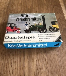 Alte Verkehrsmittel Quartett - Otto Maier Verlag / Ravensburg 1963, vollständig - Bild 1 von 10