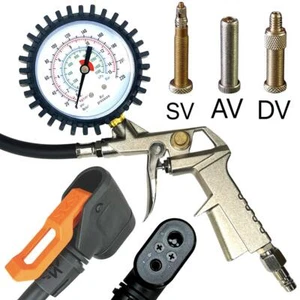 Kompressor Druckluft Pistole Fahrrad Reifenfüller SKS SV DV Auto Ventil Pumpe - Bild 1 von 6