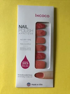 INCOCO Nail Polish strips - Coral Oasis Glitter (NEW)/SHIPS FREE! - Picture 1 of 2