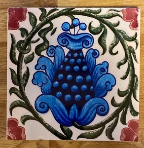 William de Morgan replica tile 15cm x15cm - Picture 1 of 2