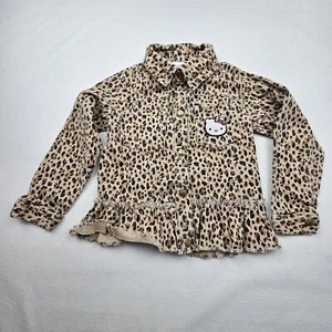 Granimals 365 Kids Hello Kitty Leopard Snap Front Jean Jacket Little Girls Sz 6 - Picture 1 of 8