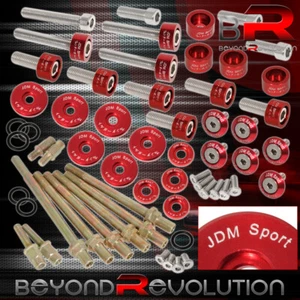 For Honda K20 K24 Cam Cap/Header/M6 Fender/Valve Cover Dress Up Washer Kit Red - Picture 1 of 5