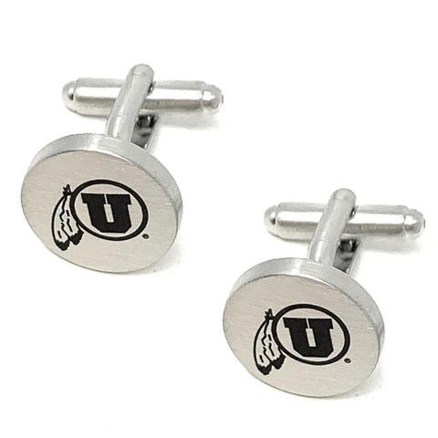 University of Utah Utes Cuff Links Silver Cufflink Set Cover