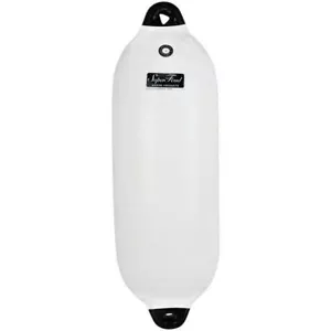 Boat Fenders 600mm x 200mm Black Tip Vinyl Twin Eyelet Non Marking - Picture 1 of 5